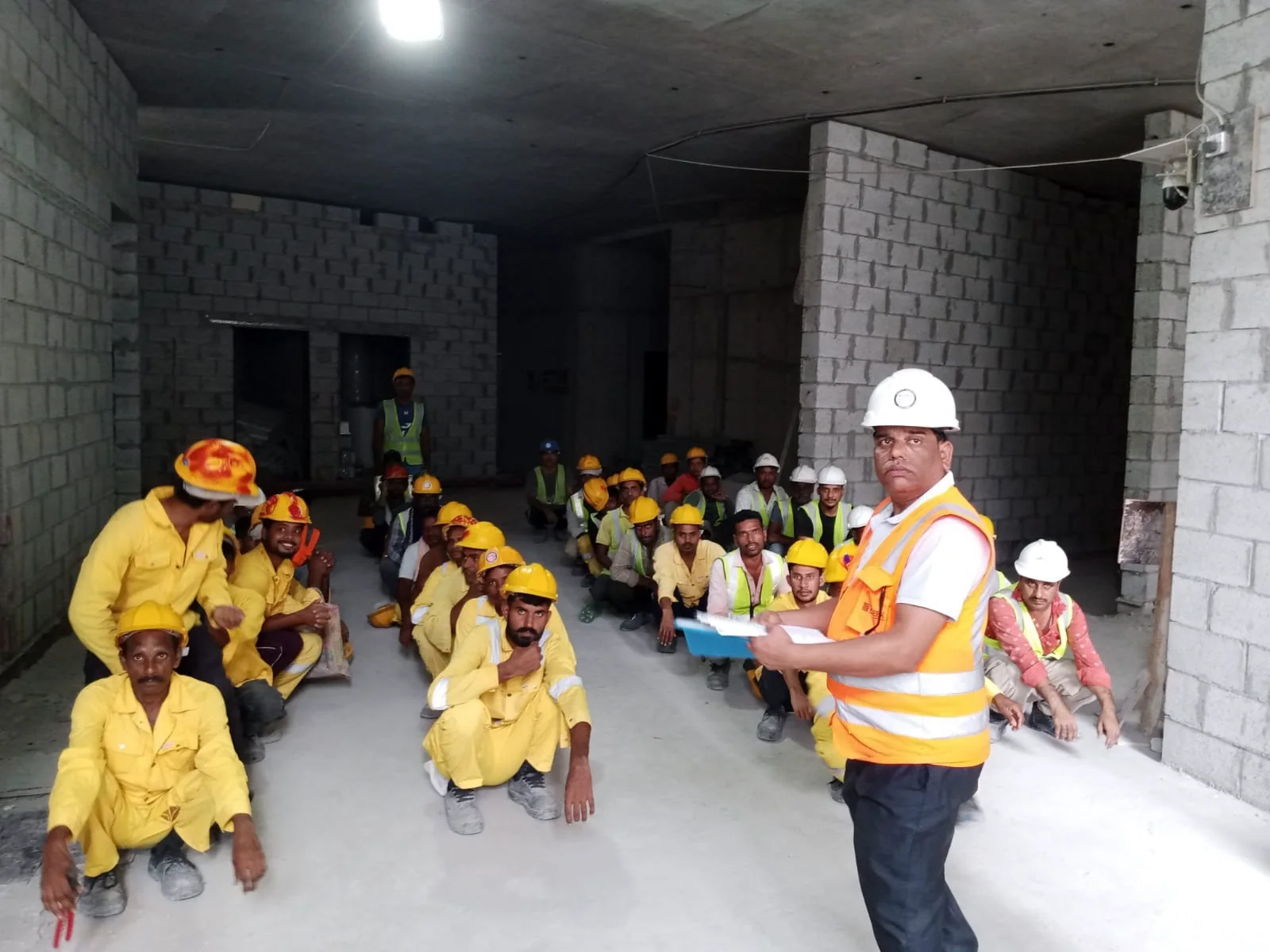 Installation team at work